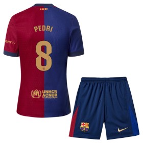 FC Barcelona Pedri 8 Domácí 2024-25 - Dětské Fotbalové Dresy (S/S)